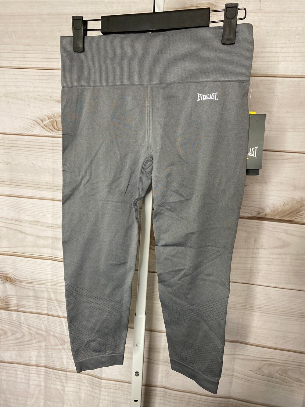 Brand New Everlast Women's Size XS Charcoal Gray Wicking Athletic Leggings Pants